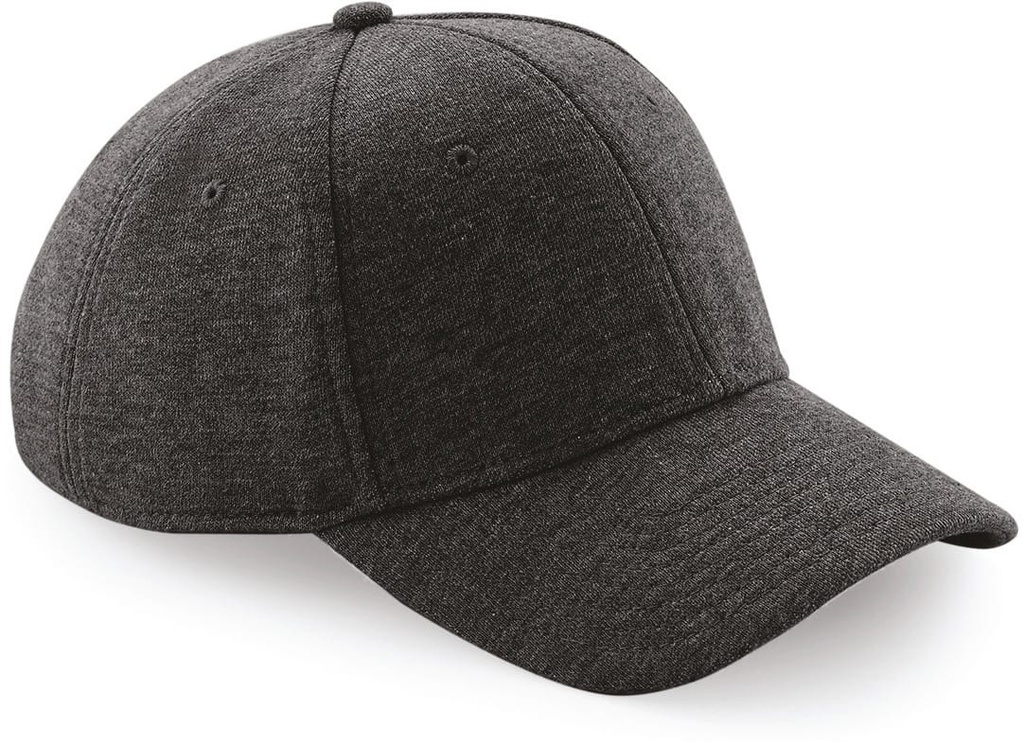 [B677-HeatherGraphite-OneSize] B677 - Casquette Baseball Athleisure - 6 panneaux - HeatherGraphite