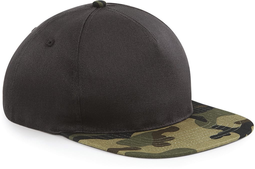 [B691-Black_JungleCamo-OneSize] B691 - Casquette Snapback Camo - Black_JungleCamo