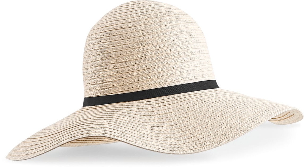 [B740-Black-OneSize] B740 - Chapeau d'été à bord large Marbella - Black