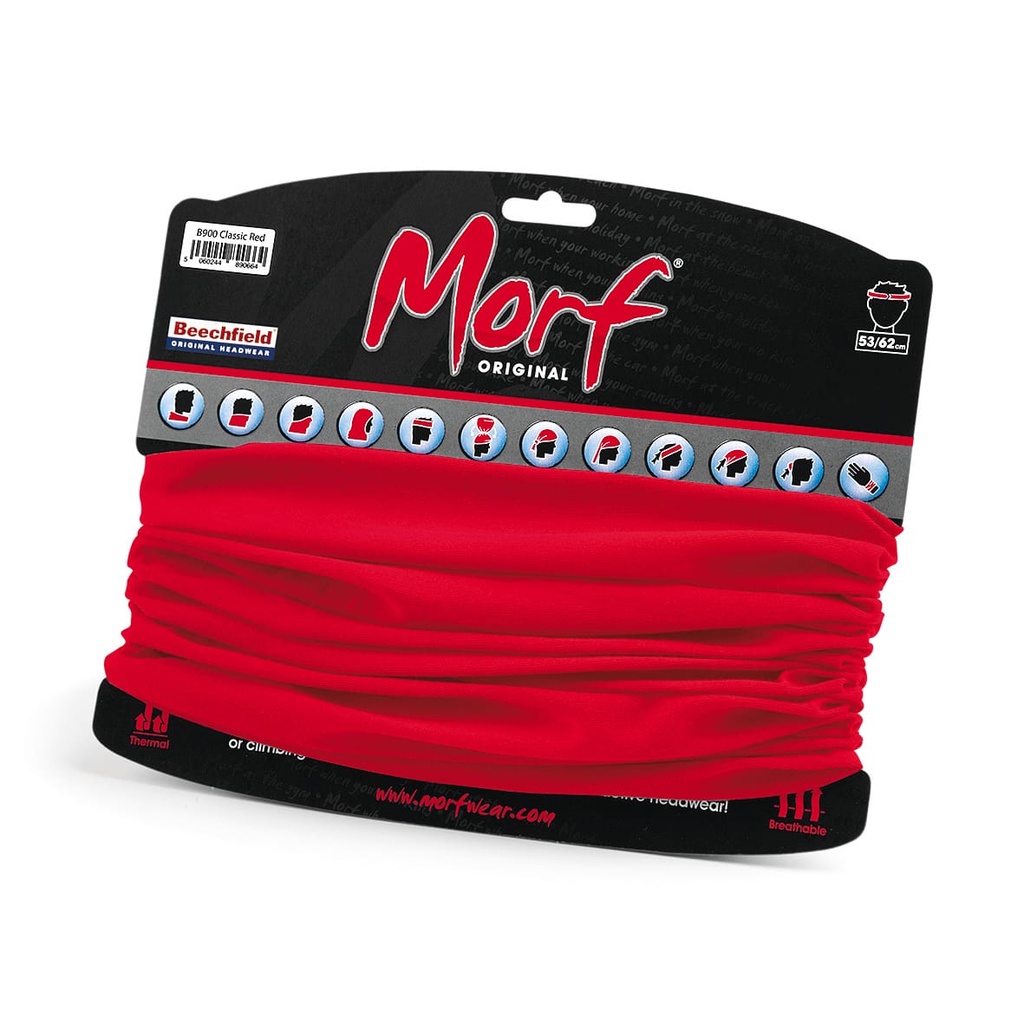 [B900-ClassicRed-OneSize] B900 - Tour de cou - Morf® Original - ClassicRed