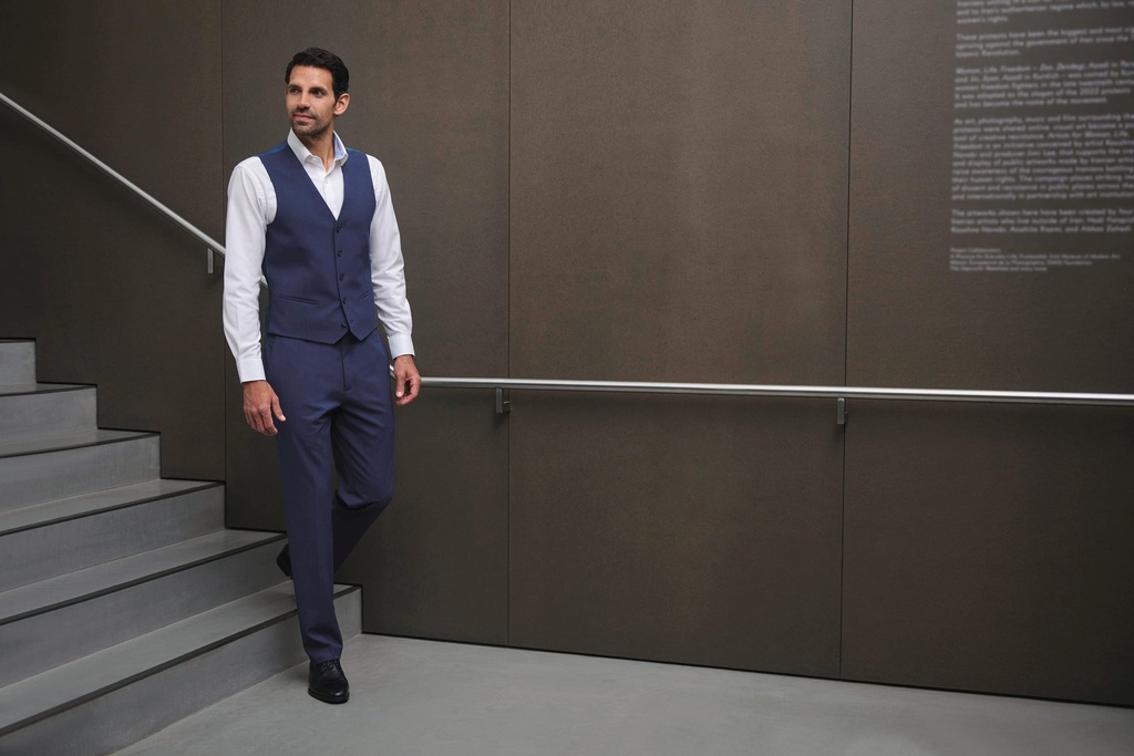 [BT1914-Sand-XS] BT1914 - Gilet homme George coupe cintrée - Sand (XS)