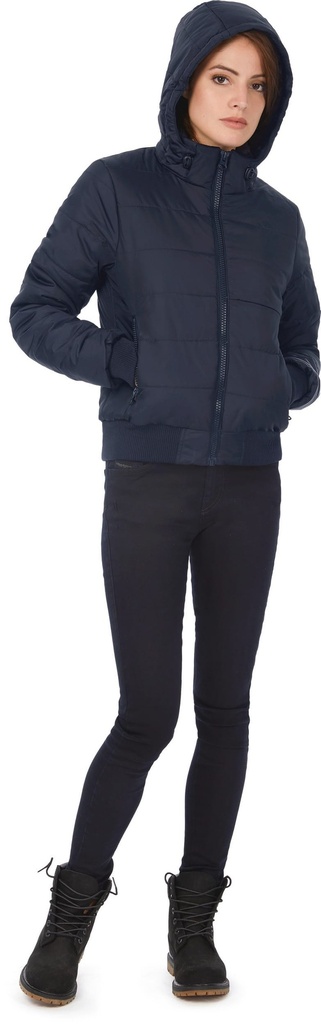[CGJW941-Navy_NeonGreen-XS] CGJW941 - Doudoune Femme Superhood - Navy_NeonGreen (XS)