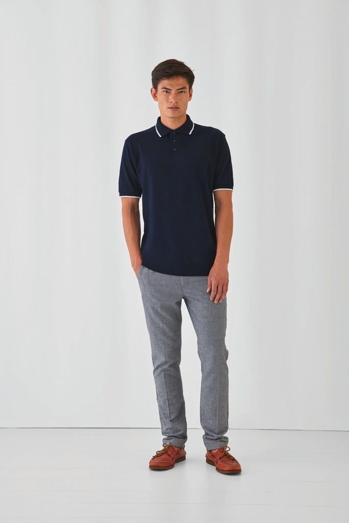 CGPU413 - Polo Safran Sport - White_RoyalBlue