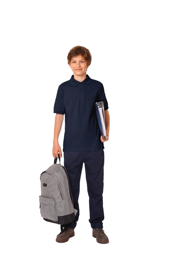 [CGSAFE-Red-7/8ans] CGSAFE - Polo Safran enfant - Red (7/8 ANS)