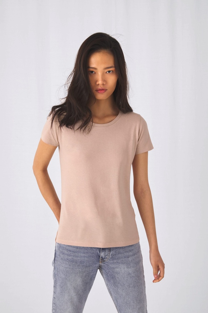[CGTW043-Black-XS] CGTW043 - T-shirt Organic Inspire col rond Femme - Black (XS)