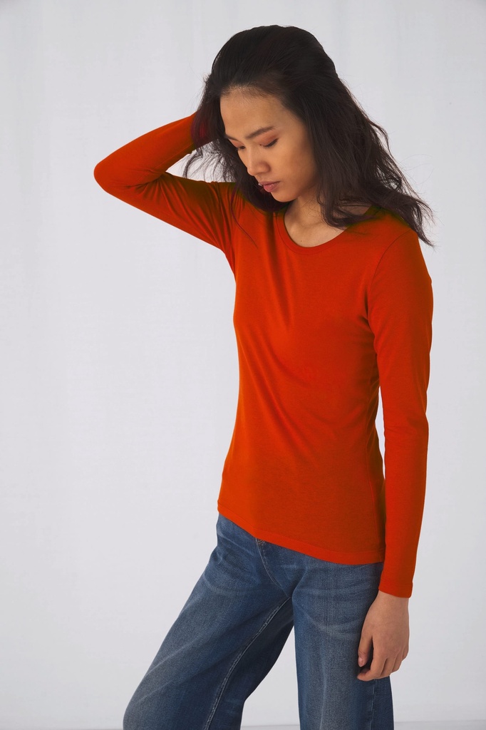 [CGTW071-UrbanNavy-XS] CGTW071 - T-shirt bio Inspire femme manches longues - UrbanNavy (XS)