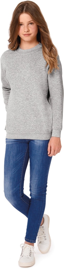 [CGWK680-Navy-7/8ans] CGWK680 - Sweat-shirt enfant col rond - Navy (7/8 ANS)