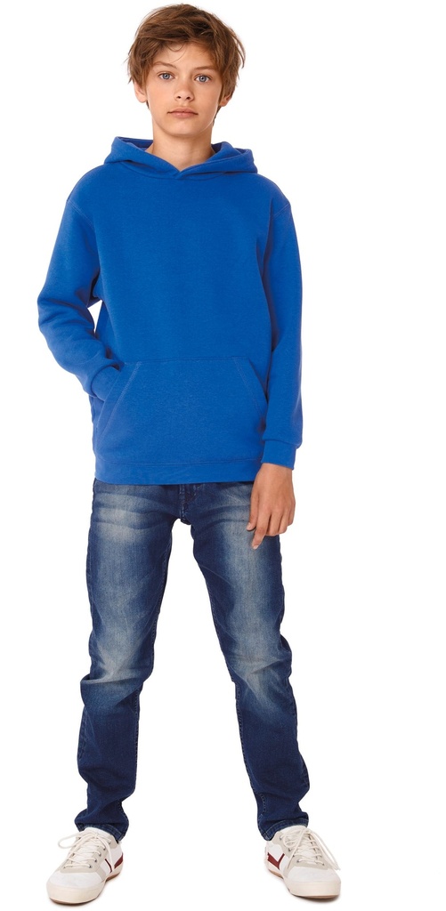 [CGWK681-Black-7/8ans] CGWK681 - Sweat-shirt capuche enfant - Black (7/8 ANS)