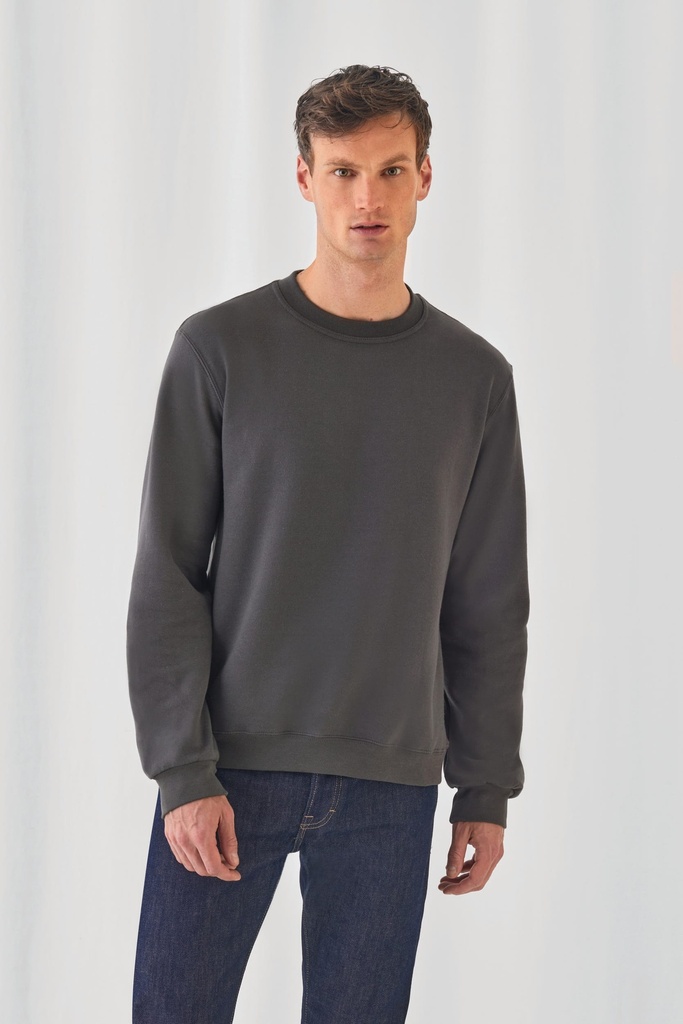 [CGWUI20-HeatherGrey-XS] CGWUI20 - Sweat-shirt col rond ID.002 - HeatherGrey (XS)