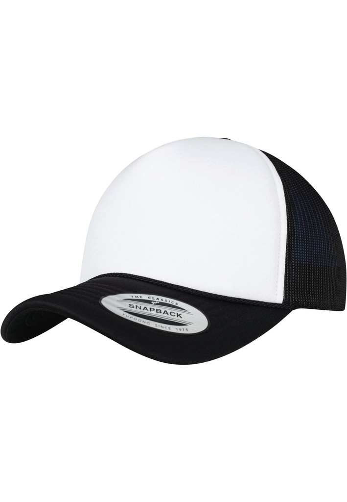 [FL6005FC-BLACK_WHITE-OneSize] FL6005FC - Casquette foam trucker - BLACK_WHITE