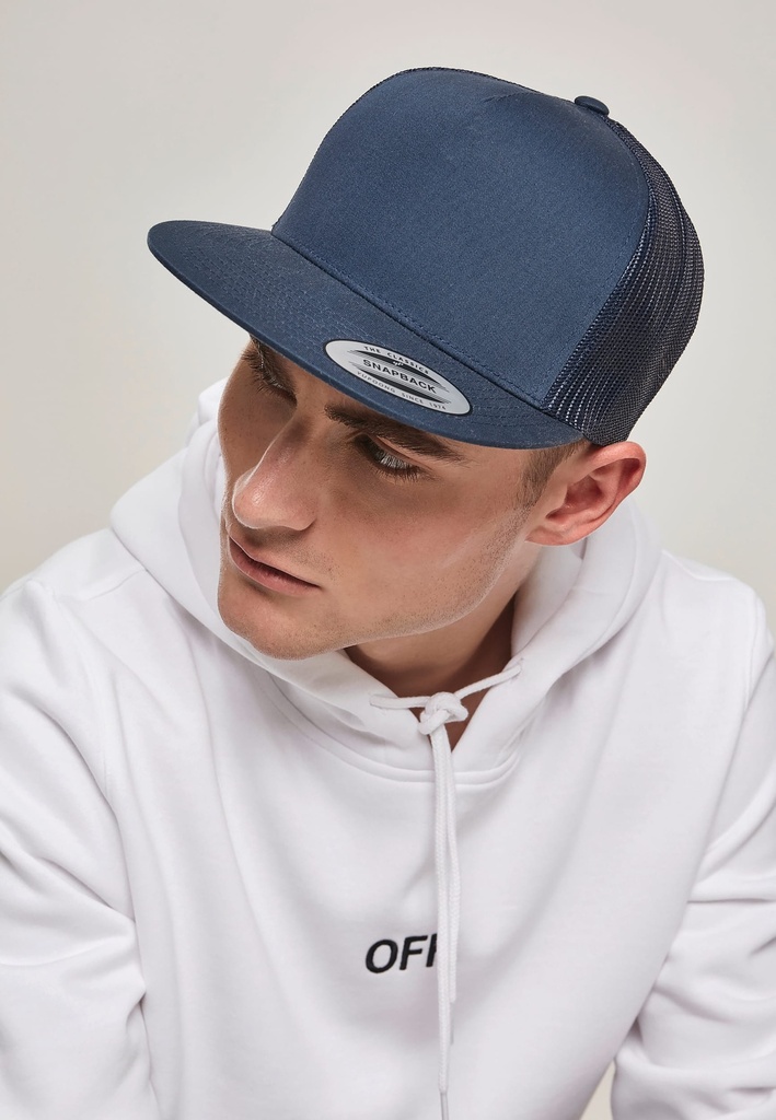 [FL6006-BLACK-OneSize] FL6006 - Casquette CLASSIC TRUCKER - BLACK