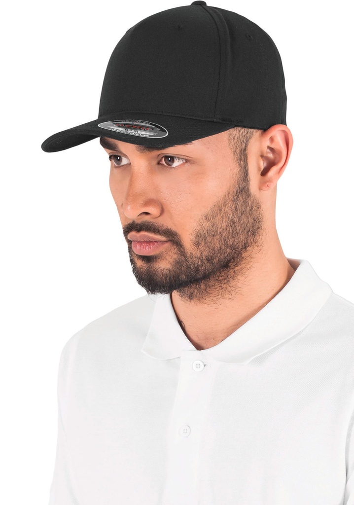 [FL6560-BLACK-S/M] FL6560 - Casquette 5 panneaux - BLACK (S/M)