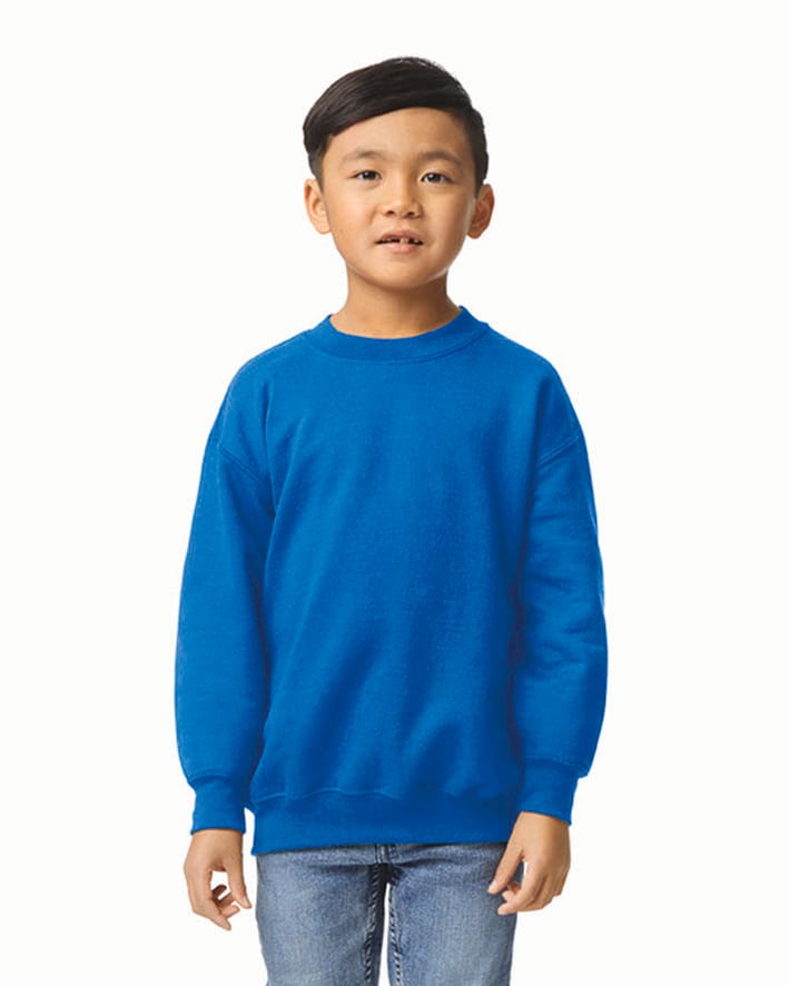 [GI18000B-SportGrey-XS] GI18000B - Sweat-shirt enfant col rond Heavy Blend - SportGrey (XS)