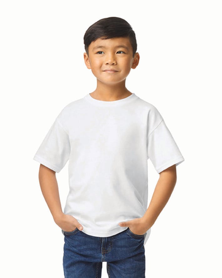 [GI65000B-LightBlue-XS] GI65000B - T-shirt enfant softstyle midweight - LightBlue (XS)