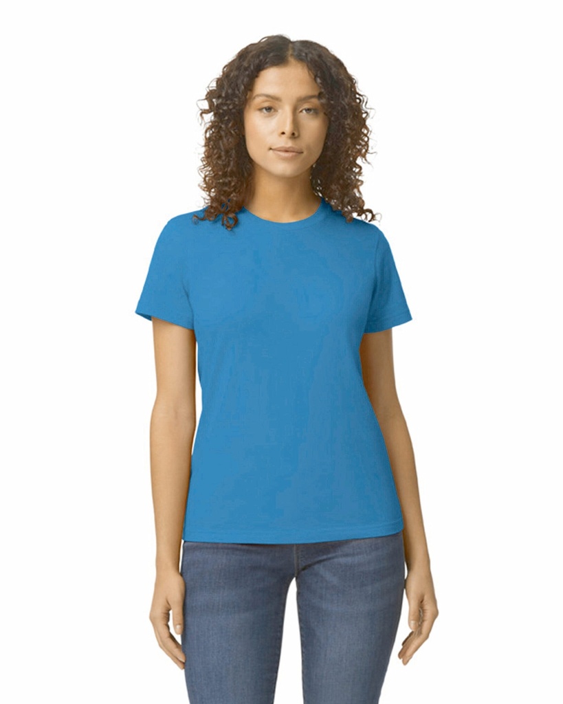 [GI65000L-Sapphire-S] GI65000L - T-shirt femme softstyle midweight - Sapphire (S)