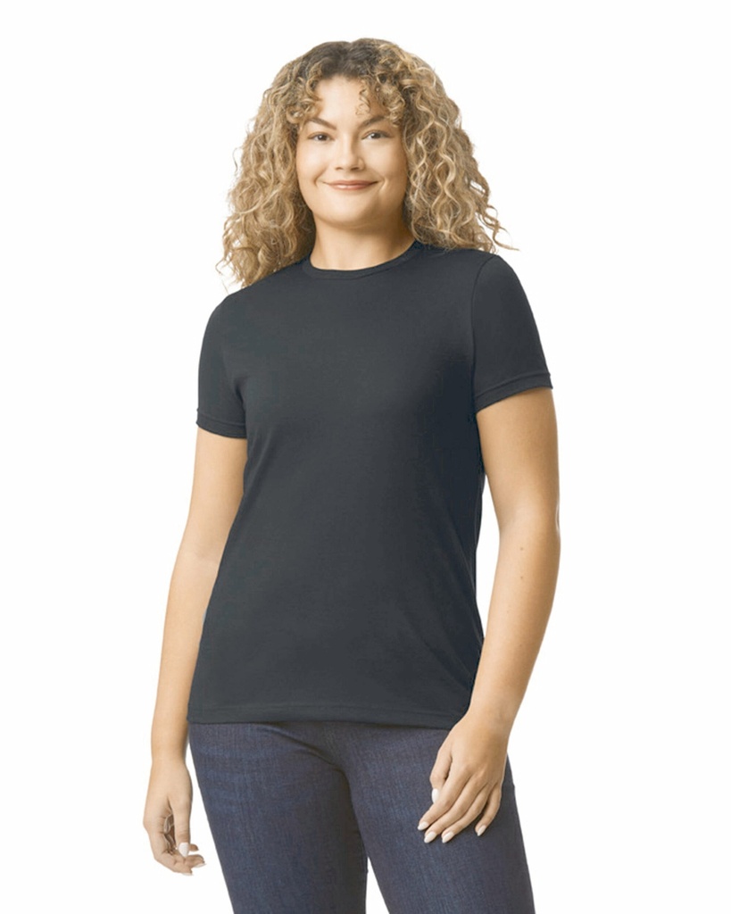 [GI67000L-White-S] GI67000L - T-shirt femme softstyle CVC - White (S)