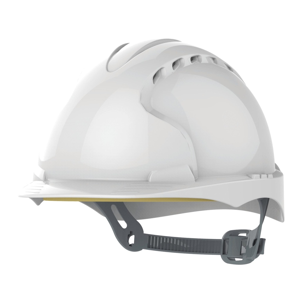 [JSAJF03-Yellow-OneSize] JSAJF03 - Casque de sécurité EVO®2 ventilé, serrage glissière - Yellow