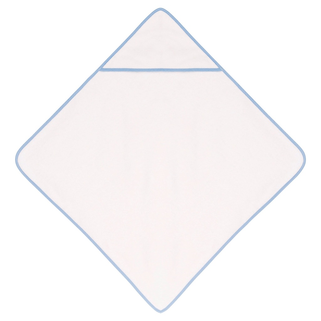 [K124-White_Pink-OneSize] K124 - Sortie de bain éponge bébé - White_Pink
