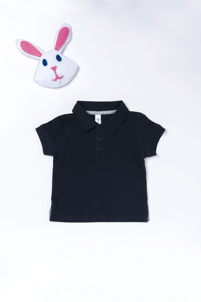 [K248-Fuchsia-3M] K248 - Polo manches courtes bébé - Fuchsia (3m)