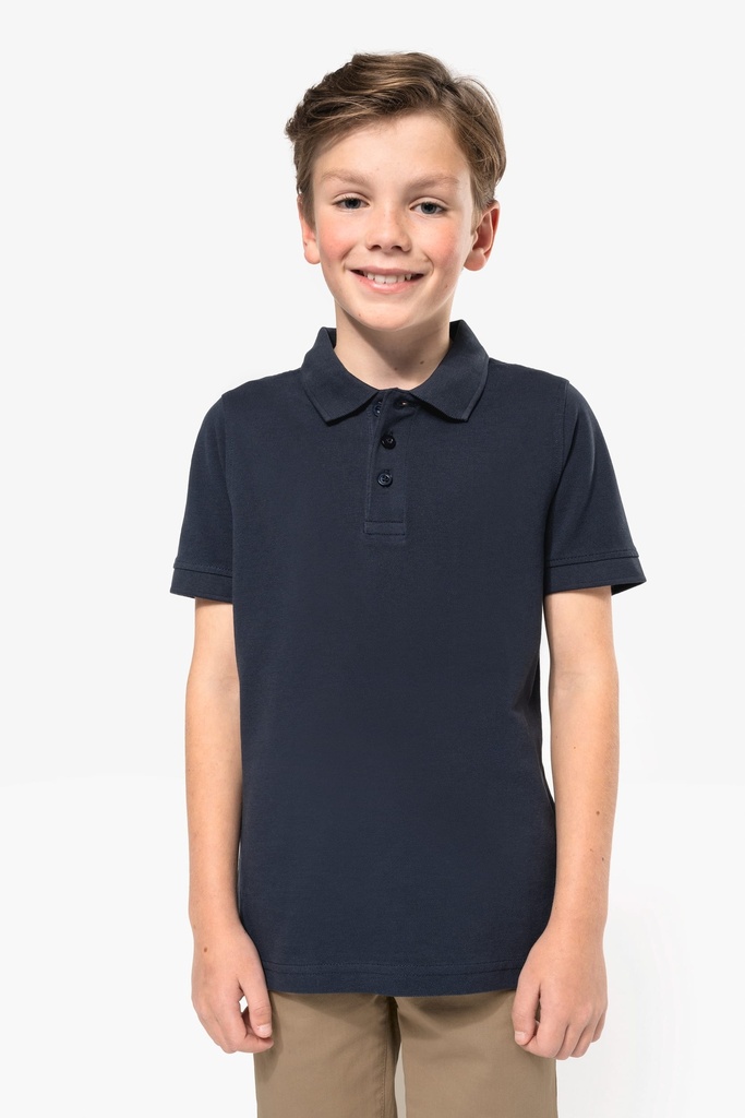 [K249-Fuchsia-12/14ans] K249 - Polo manches courtes enfant - Fuchsia (12/14 ANS)