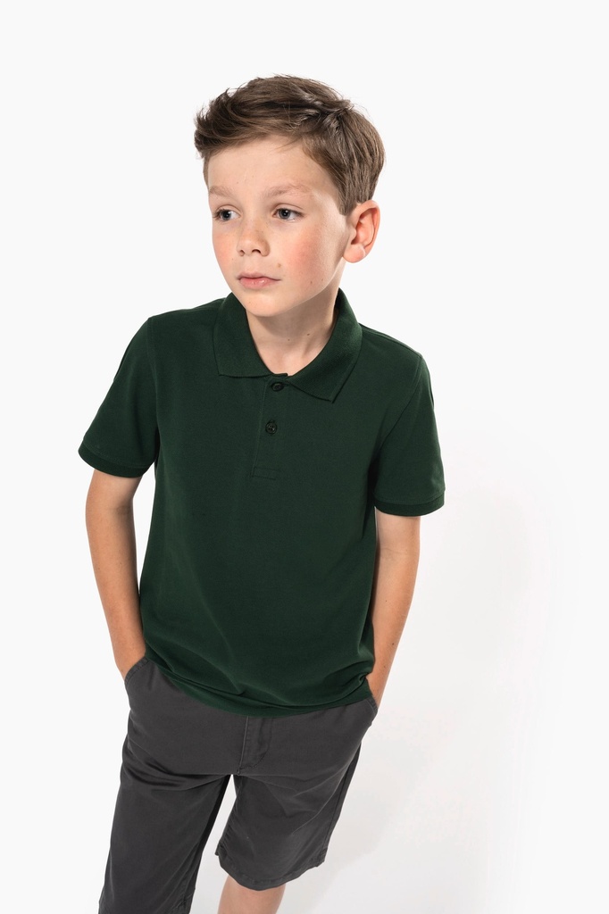 [K268-Navy-12/14ans] K268 - Polo manches courtes enfant - Navy (12/14 ANS)