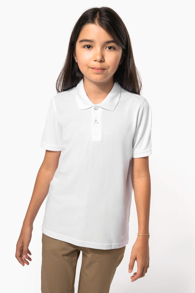 [K292-OxfordGrey-12/14ans] K292 - Polo manches courtes enfant - OxfordGrey (12/14 ANS)