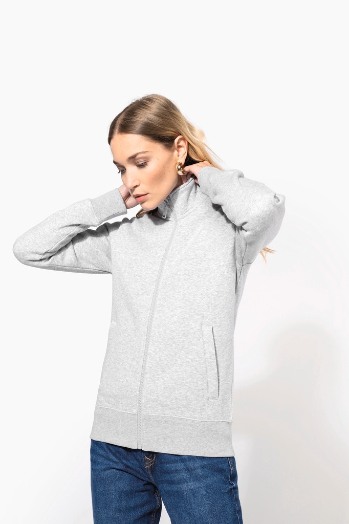 [K4011-White-XS] K4011 - Veste molleton gratté femme - White (XS)