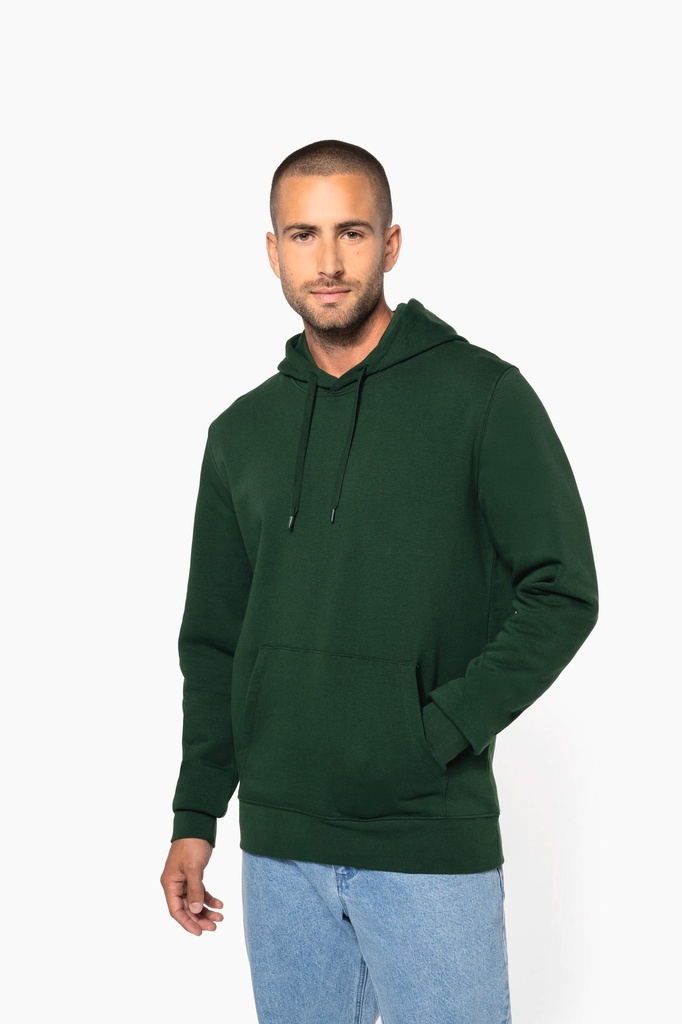 [K4027-Fuchsia-S] K4027 - Sweat-shirt écoresponsable à capuche homme - Fuchsia (S)