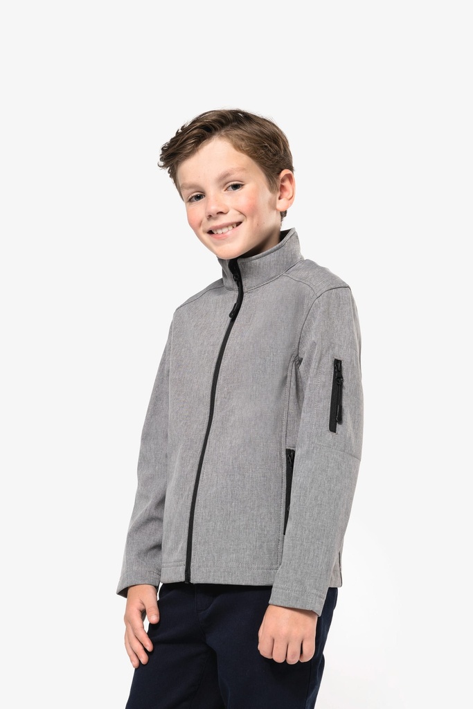 [K402-AquaBlue-12/14ans] K402 - Veste softshell enfant - AquaBlue (12/14 ANS)