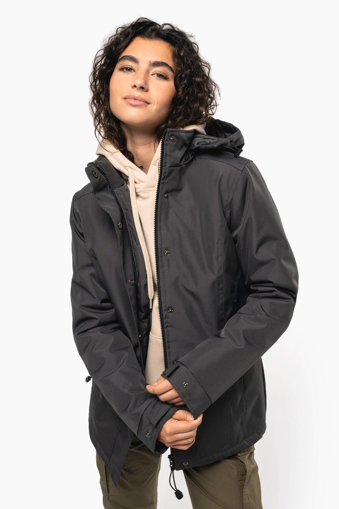 [K6108-DarkGrey-XS] K6108 - Parka femme - DarkGrey (XS)