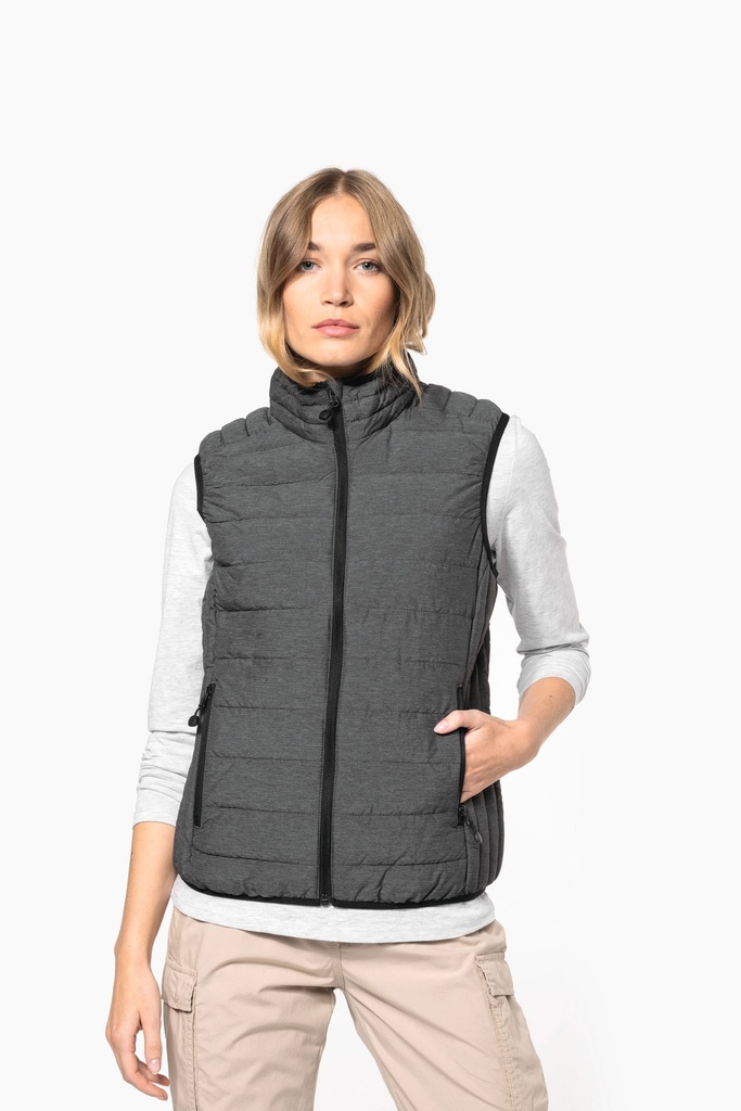 [K6114-MarlDarkGrey-XS] K6114 - Doudoune légère sans manches femme - MarlDarkGrey (XS)