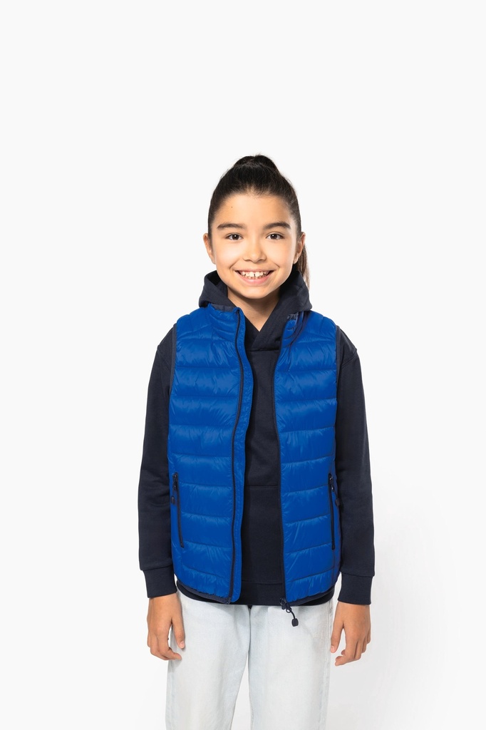 [K6115-Navy-12/14ans] K6115 - Doudoune légère sans manches enfant - Navy (12/14 ANS)