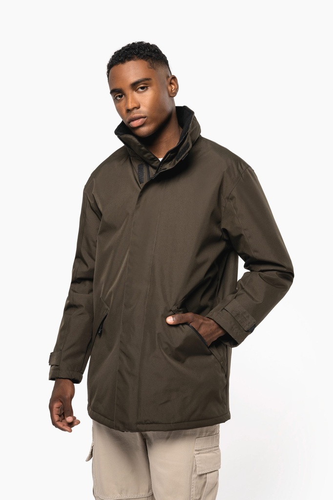 [K677-Black-XS] K677 - Parka doublure matelassée - Black (XS)
