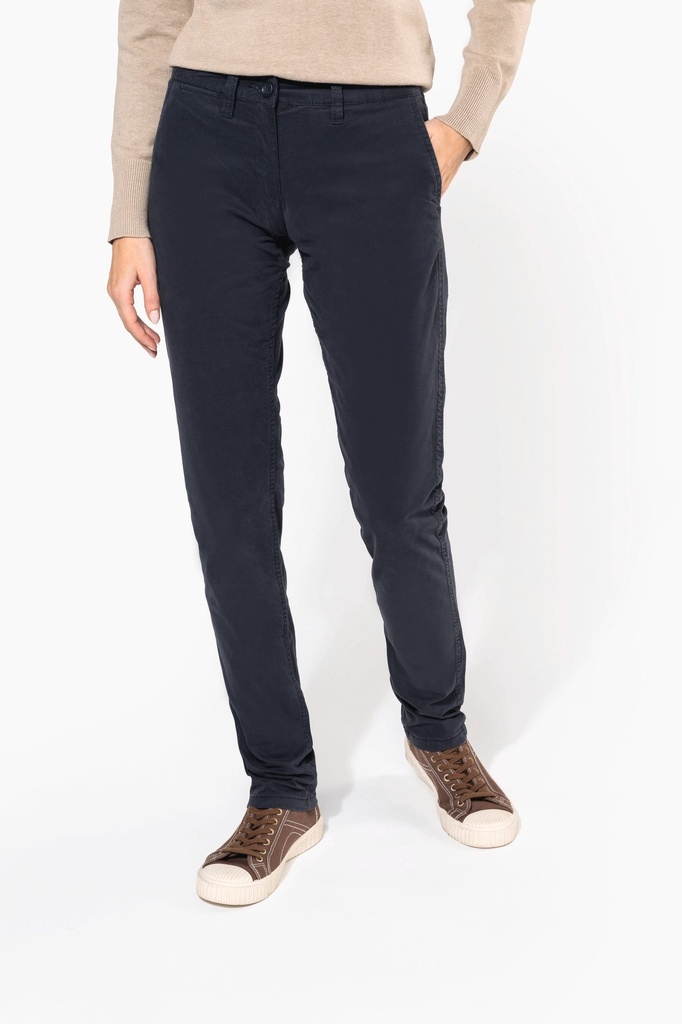 [K741-DeepBlue-44FR] K741 - Pantalon chino femme - DeepBlue (44FR)
