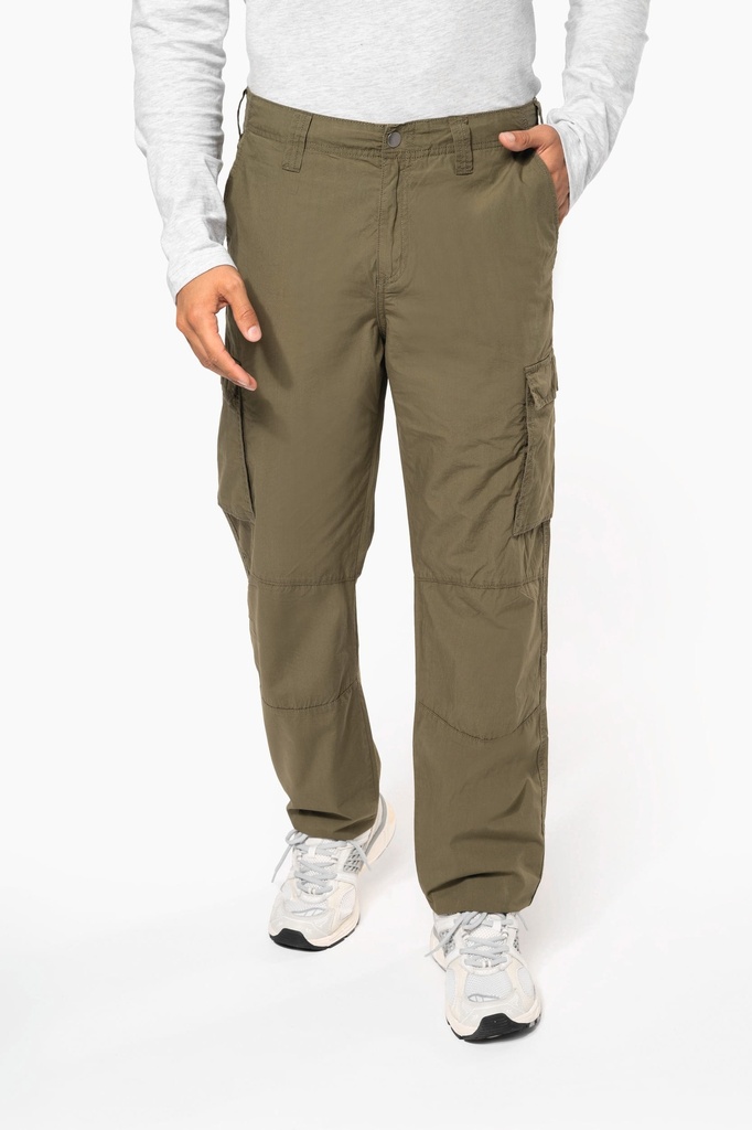 [K745-Lightkhaki-44FR] K745 - Pantalon léger multipoches homme - Lightkhaki (44FR)