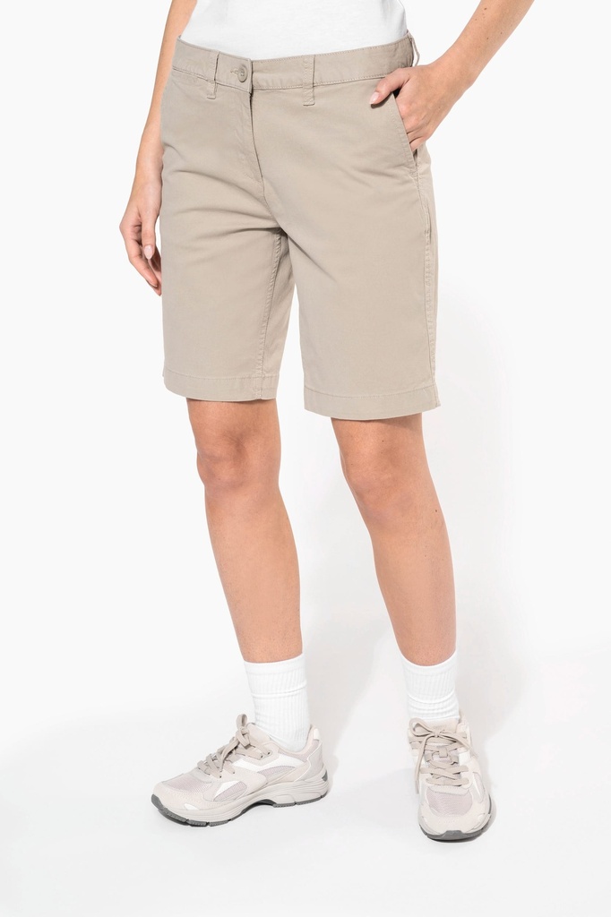 [K751-DarkGrey-44FR] K751 - Bermuda chino femme - DarkGrey (44FR)