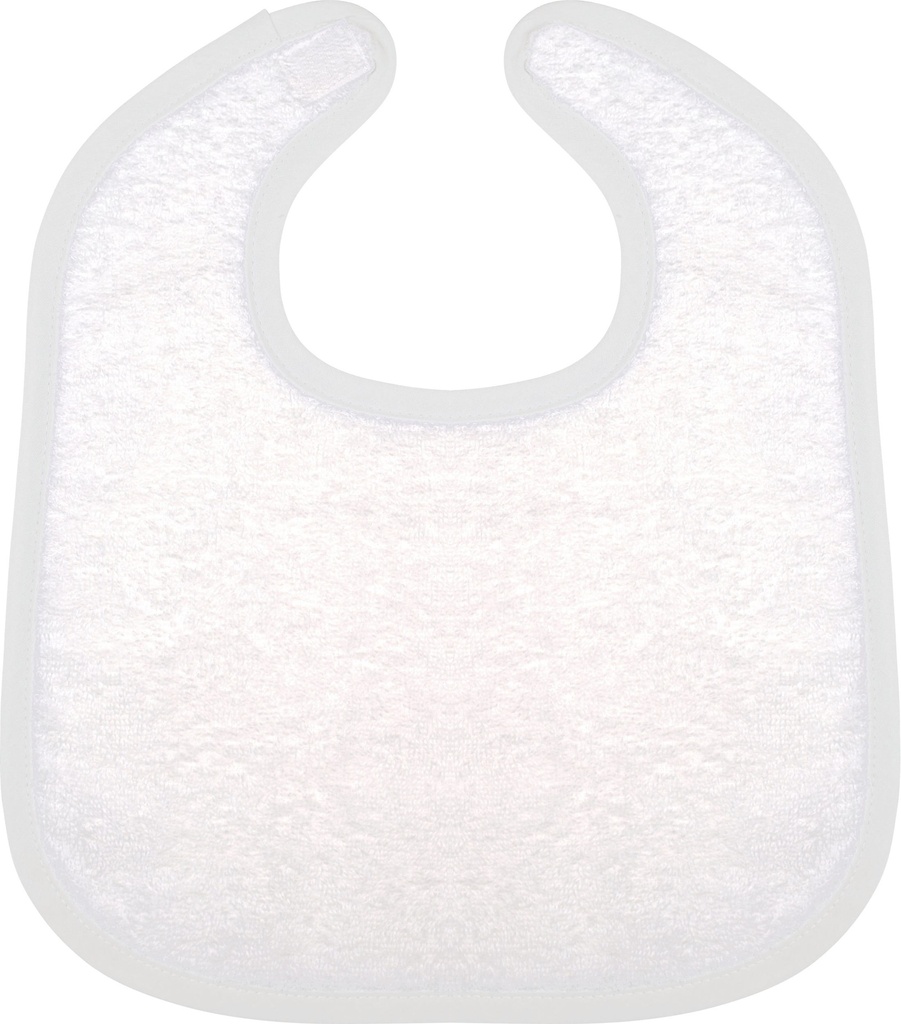 [K833-White_SkyBlue-OneSize] K833 - Bavoir éponge bébé - White_SkyBlue