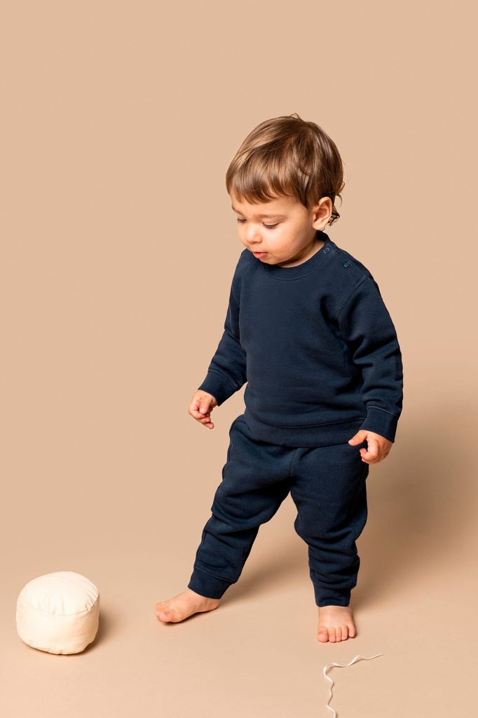 [K836-LightSand-12M] K836 - Pantalon molleton écoresponsable bébé - LightSand (12M)