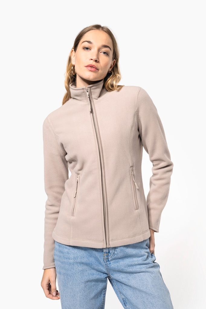 [K907-CamelHeather-XS] K907 - Veste micropolaire zippée femme - CamelHeather (XS)