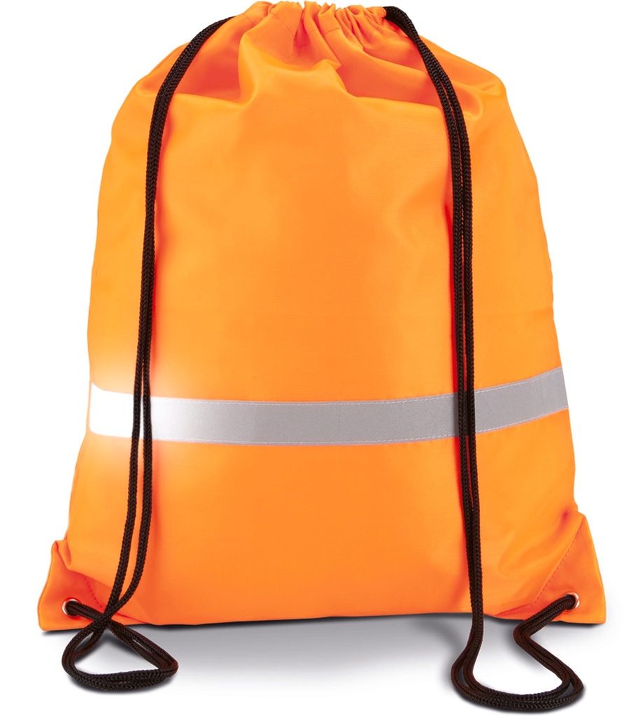 [KI0109-FluorescentOrange-OneSize] KI0109 - Sac à dos avec cordelettes - FluorescentOrange