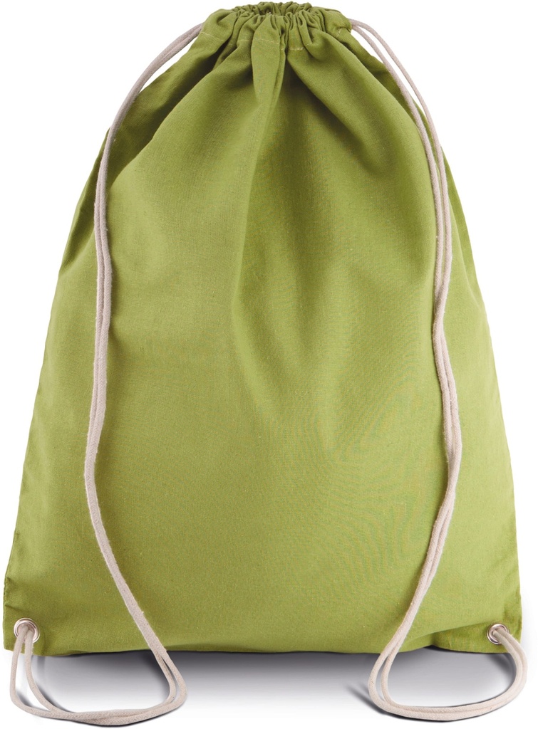 [KI0125-DarkRoyalBlue-OneSize] KI0125 - Sac à dos en coton avec cordelettes - DarkRoyalBlue