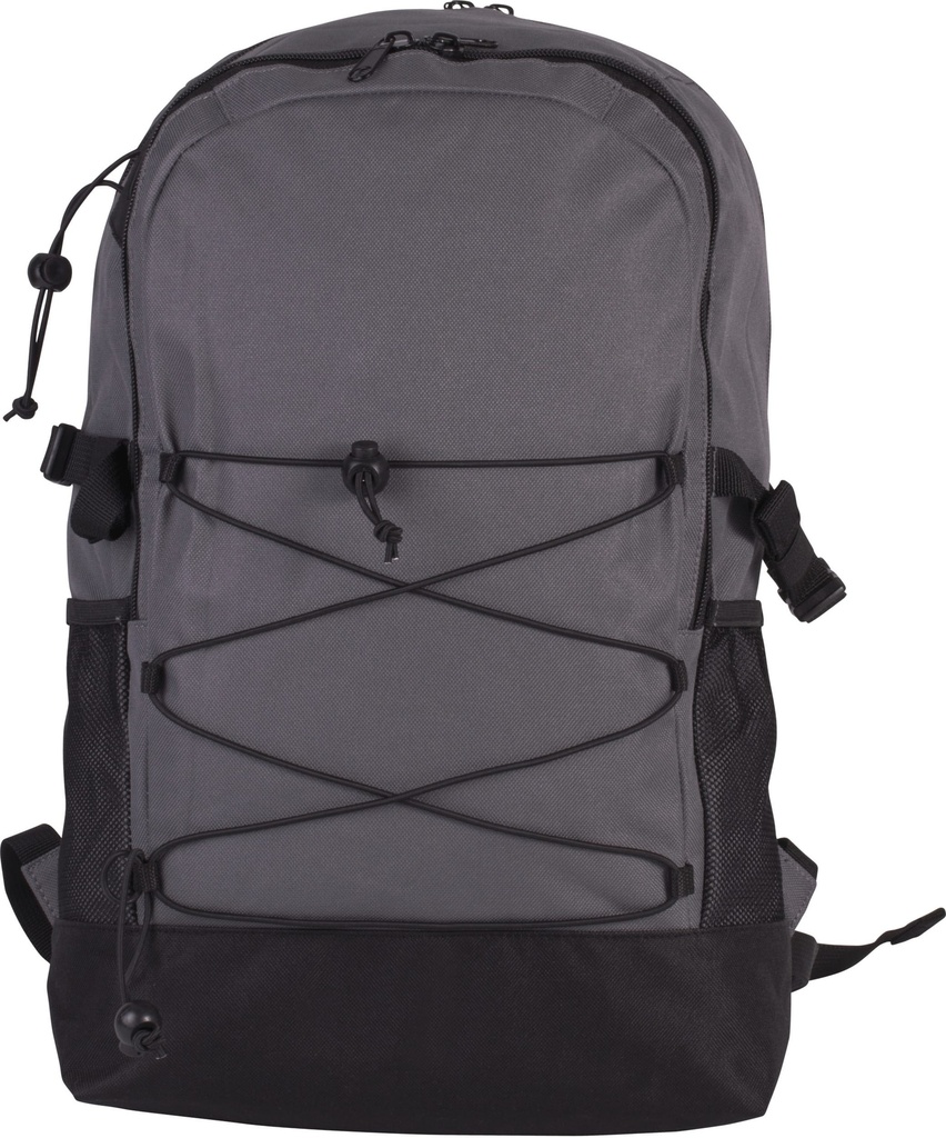 [KI0152-FullGrey_Black-OneSize] KI0152 - Sac à dos multifonctions - FullGrey_Black