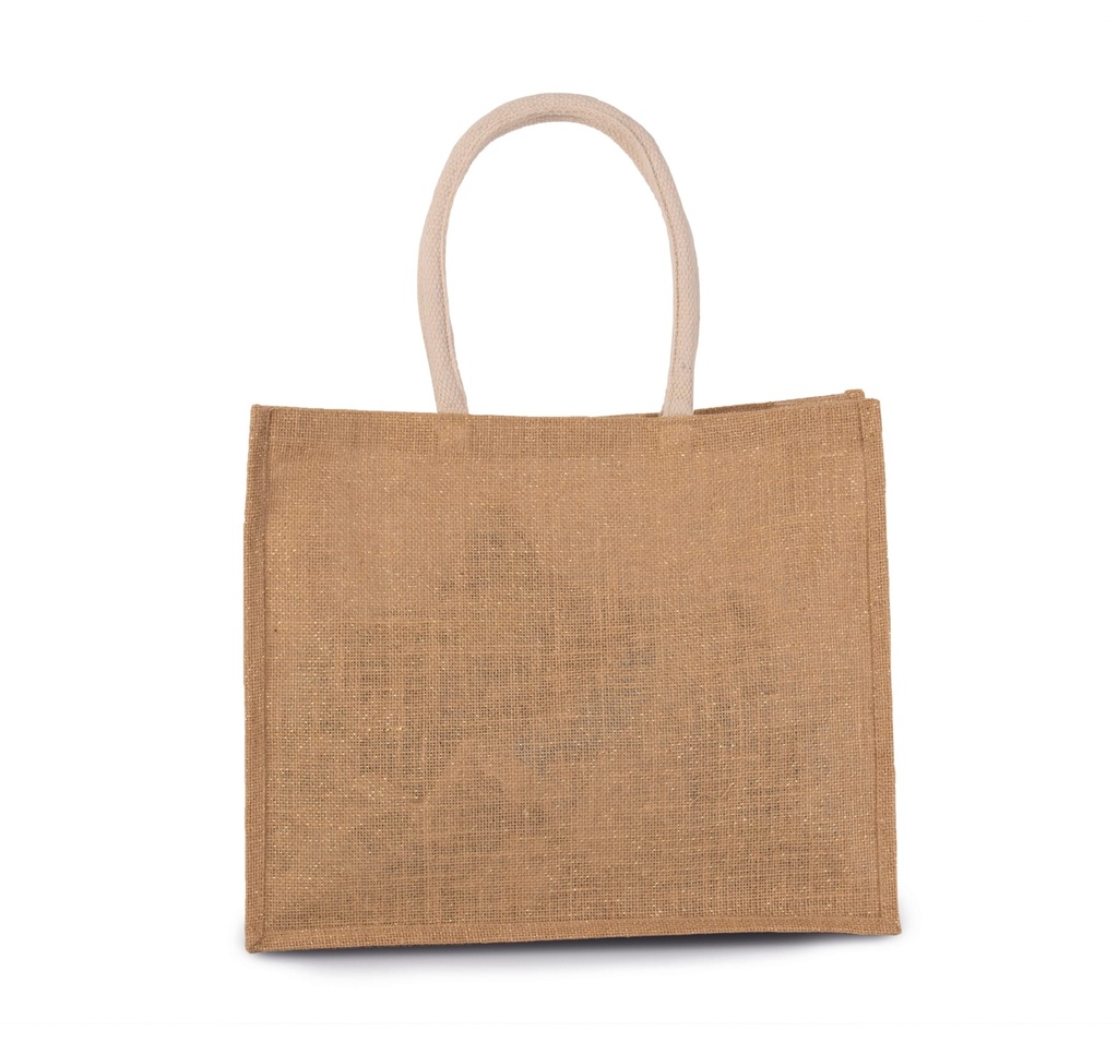 [KI0219-RedClay-OneSize] KI0219 - Sac de plage en jute - RedClay