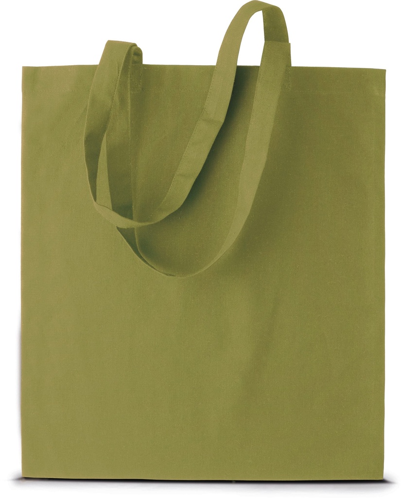 [KI0223-BrightTurquoise-OneSize] KI0223 - Sac shopping avec longues anses - BrightTurquoise