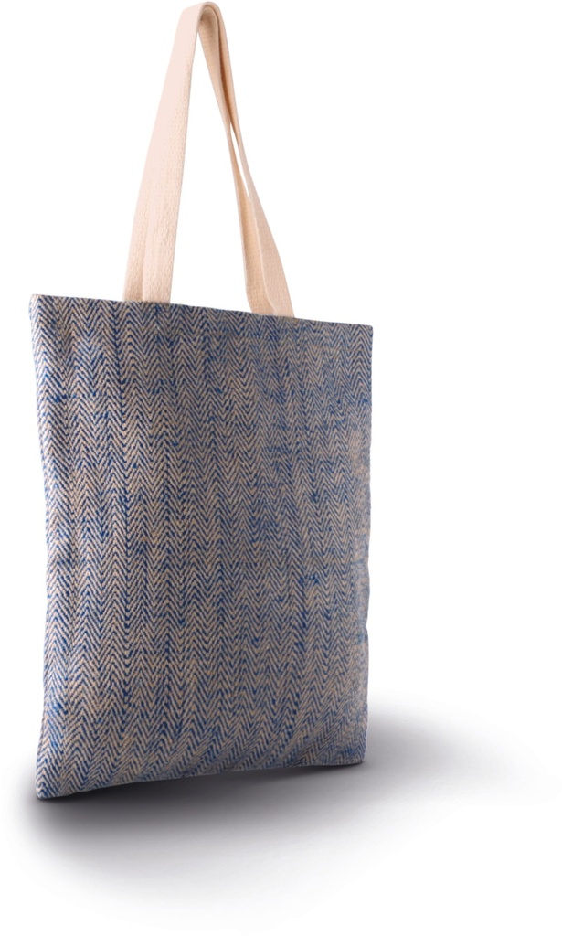 [KI0226-Natural_Saffron-OneSize] KI0226 - Sac en toile de jute teint 100% naturel - Natural_Saffron