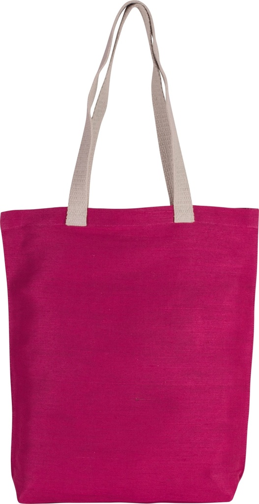[KI0229-DustyBlue-OneSize] KI0229 - Sac shopping en juco - DustyBlue