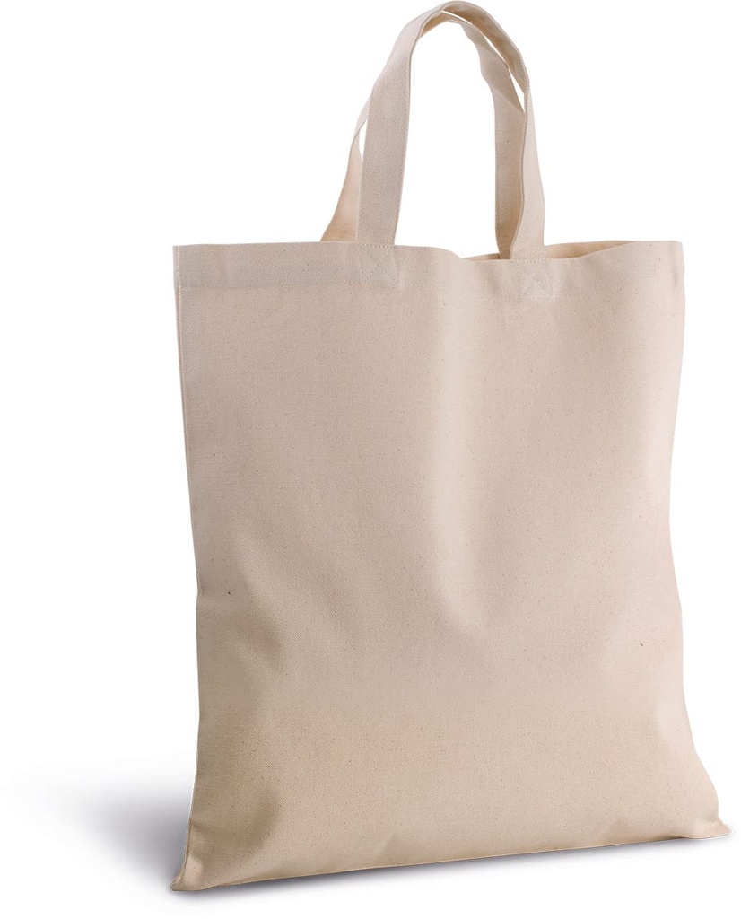 [KI0249-Natural-OneSize] KI0249 - Sac shopping en coton canvas - Natural