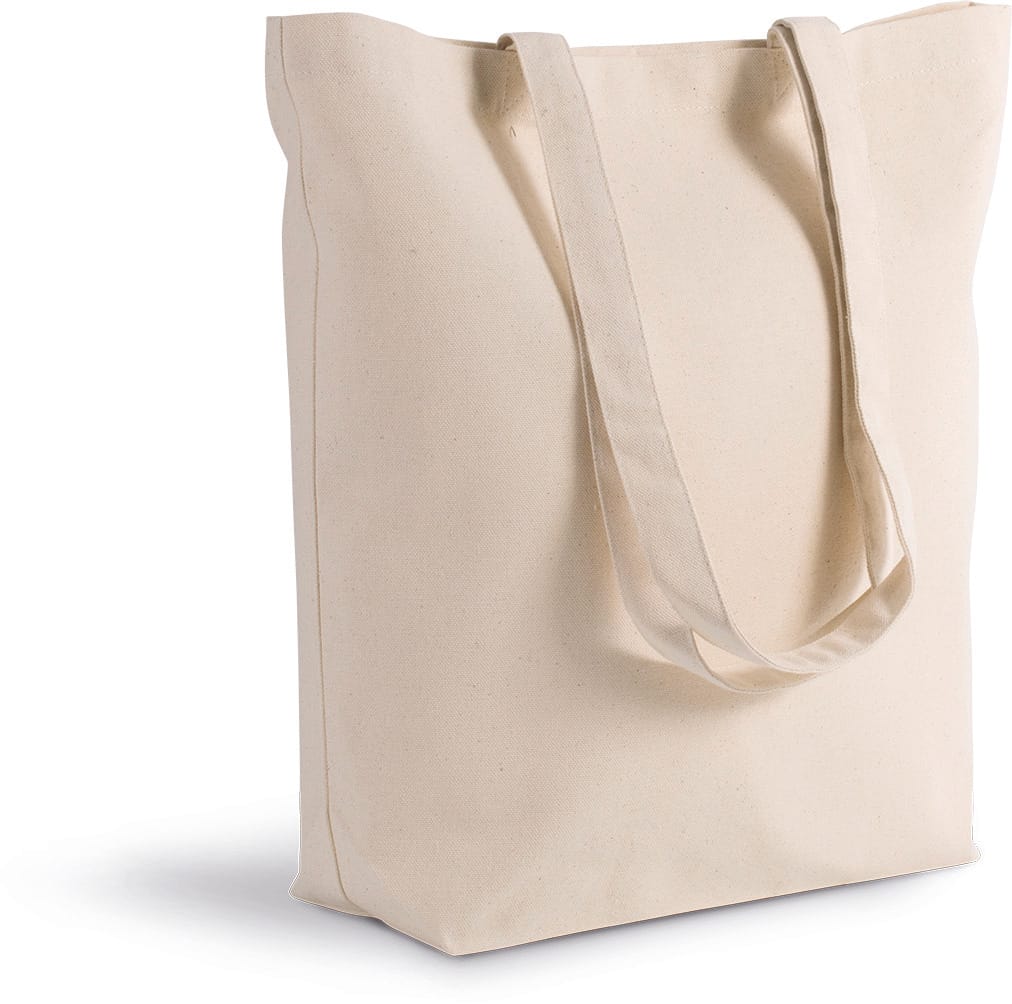 [KI0252-MetalGrey-OneSize] KI0252 - Sac cabas en coton bio - MetalGrey