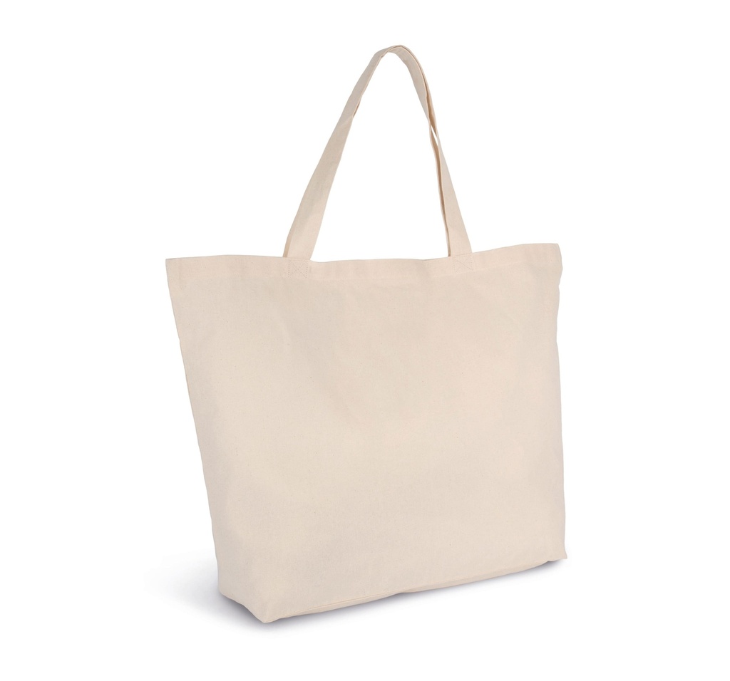 [KI0292-Natural-OneSize] KI0292 - Sac shopping extra large en coton  - Natural