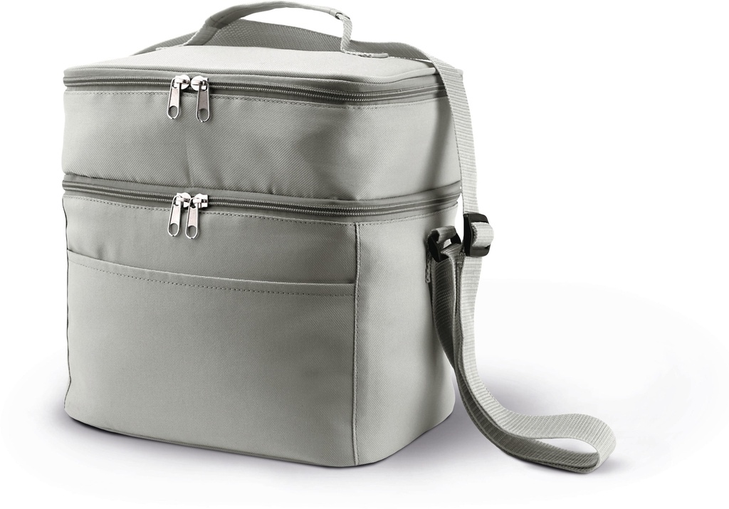[KI0317-LightGrey-OneSize] KI0317 - Sac isotherme double compartiment - LightGrey